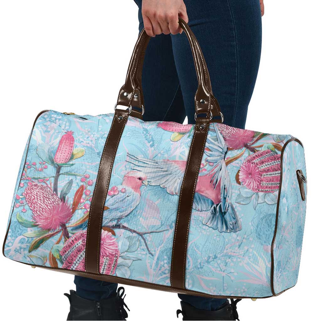 Galah Birds Australia Baby Blue & Pink Travel Bag - Aussie Hoodie