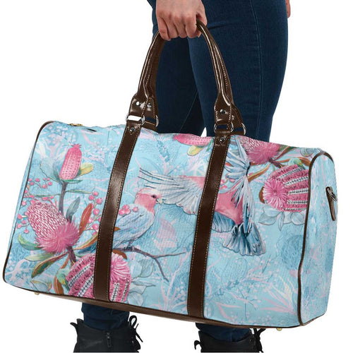 Galah Birds Australia Baby Blue & Pink Travel Bag - Aussie Hoodie