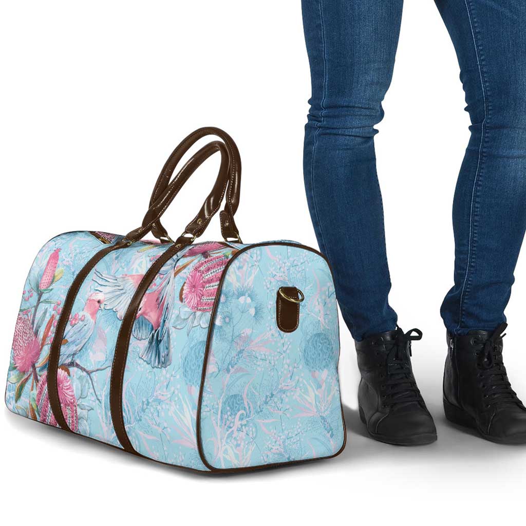 Galah Birds Australia Baby Blue & Pink Travel Bag - Aussie Hoodie