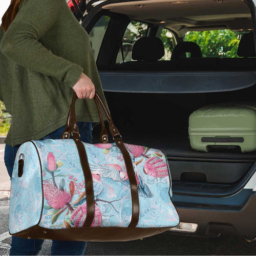 Galah Birds Australia Baby Blue & Pink Travel Bag - Aussie Hoodie