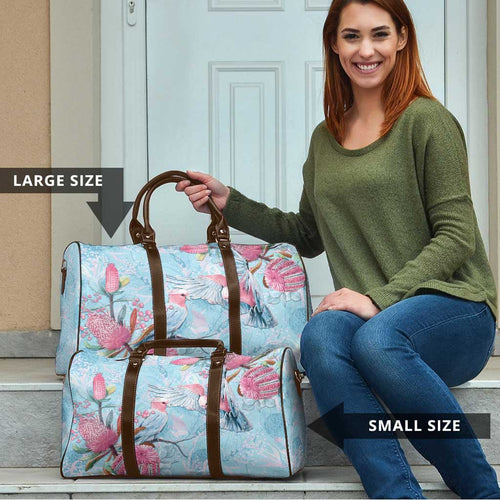 Galah Birds Australia Baby Blue & Pink Travel Bag - Aussie Hoodie