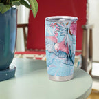 Galah Birds Australia Baby Blue & Pink Tumbler Cup - Aussie Hoodie