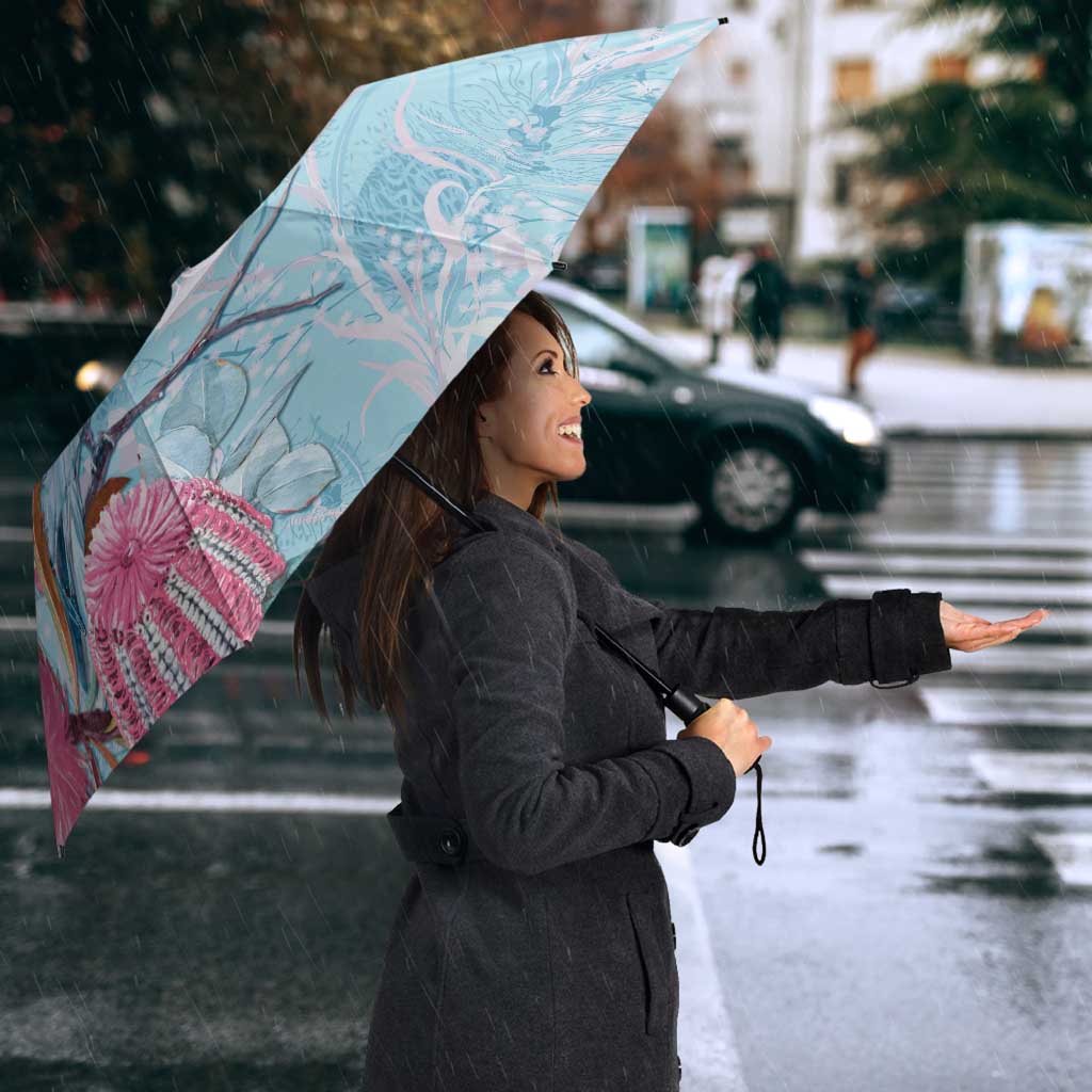 Galah Birds Australia Baby Blue & Pink Umbrella - Aussie Hoodie
