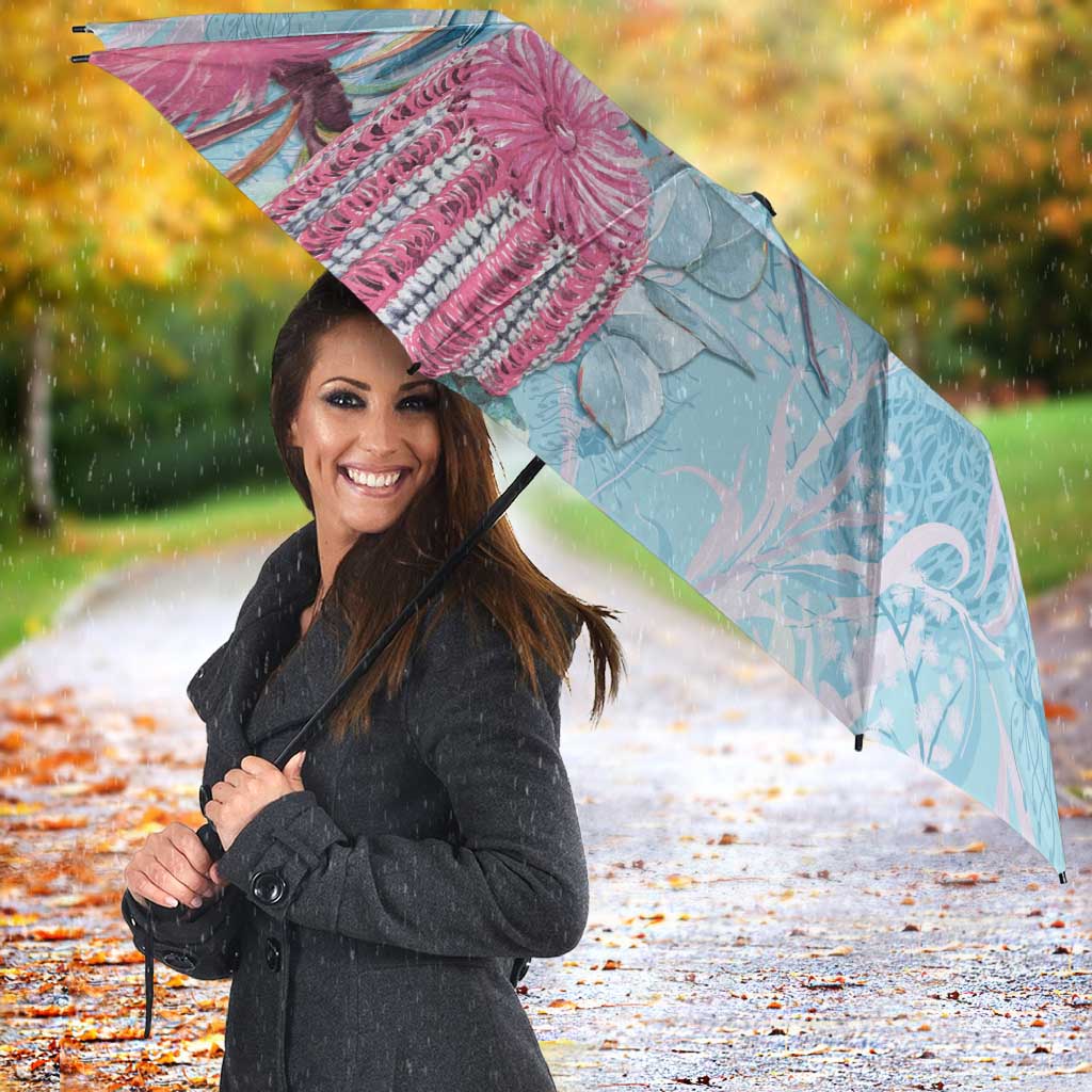Galah Birds Australia Baby Blue & Pink Umbrella - Aussie Hoodie
