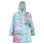 Galah Birds Australia Baby Blue & Pink Wearable Blanket Hoodie - Aussie Hoodie