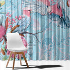 Galah Birds Australia Baby Blue & Pink Window Curtain - Aussie Hoodie