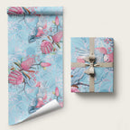 Galah Birds Australia Baby Blue & Pink Wrapping Paper