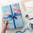 Galah Birds Australia Baby Blue & Pink Wrapping Paper