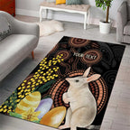 Australia Easter Indigenous Personalized Area Rug Cute Easter Bilby