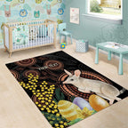 Australia Easter Indigenous Personalized Area Rug Cute Easter Bilby