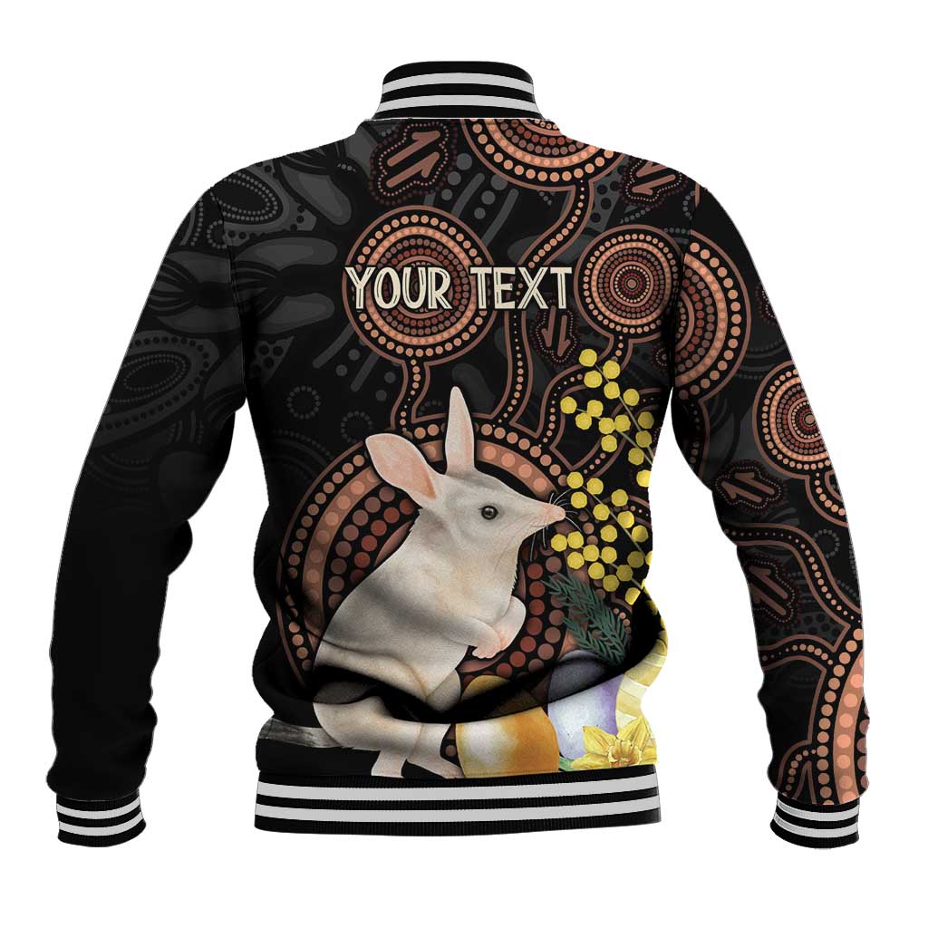 Australia Easter Indigenous Personalized Baseball Jacket Cute Easter Bilby