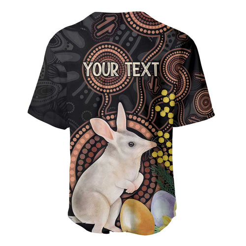 Australia Easter Indigenous Personalized Baseball Jersey Cute Easter Bilby