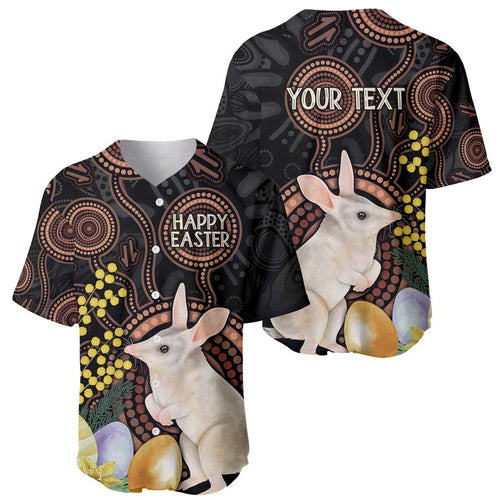 Australia Easter Indigenous Personalized Baseball Jersey Cute Easter Bilby