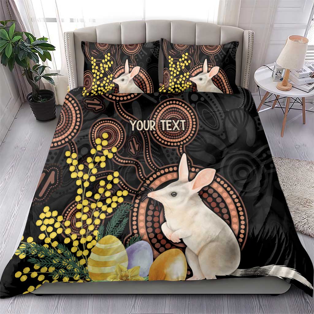 Australia Easter Indigenous Personalized Bedding Set Cute Easter Bilby