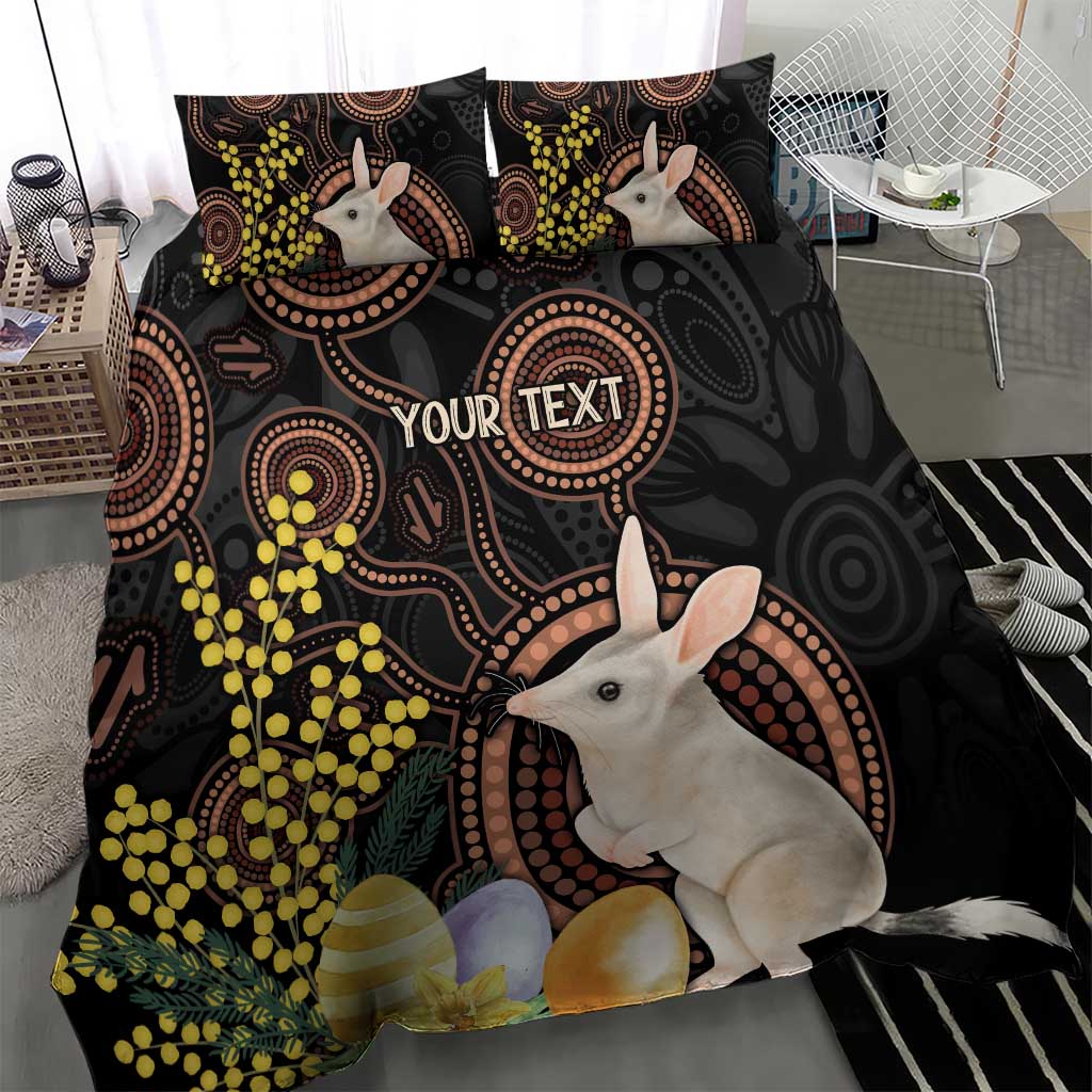 Australia Easter Indigenous Personalized Bedding Set Cute Easter Bilby