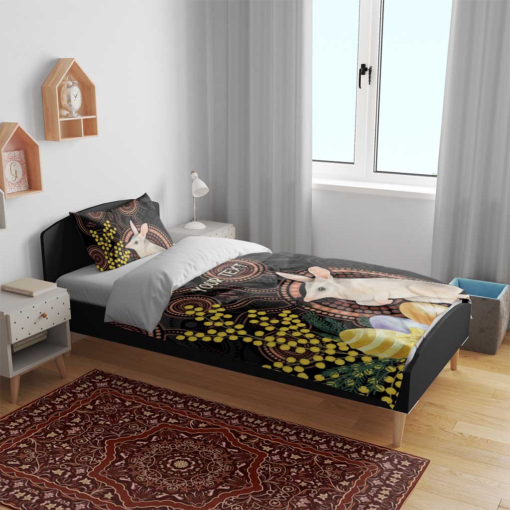 Australia Easter Indigenous Personalized Bedding Set Cute Easter Bilby