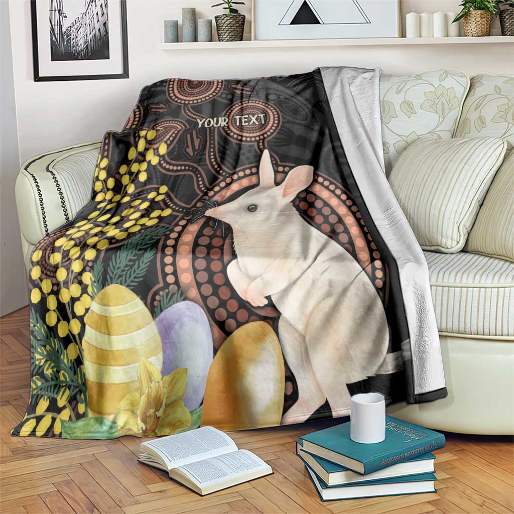 Australia Easter Indigenous Personalized Blanket Cute Easter Bilby