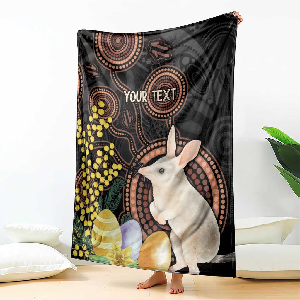 Australia Easter Indigenous Personalized Blanket Cute Easter Bilby