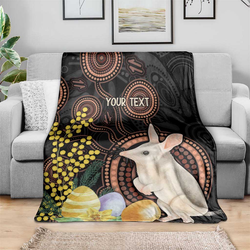 Australia Easter Indigenous Personalized Blanket Cute Easter Bilby