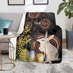 Australia Easter Indigenous Personalized Blanket Cute Easter Bilby