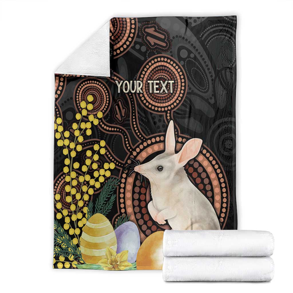 Australia Easter Indigenous Personalized Blanket Cute Easter Bilby