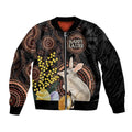 Australia Easter Indigenous Personalized Bomber Jacket Cute Easter Bilby
