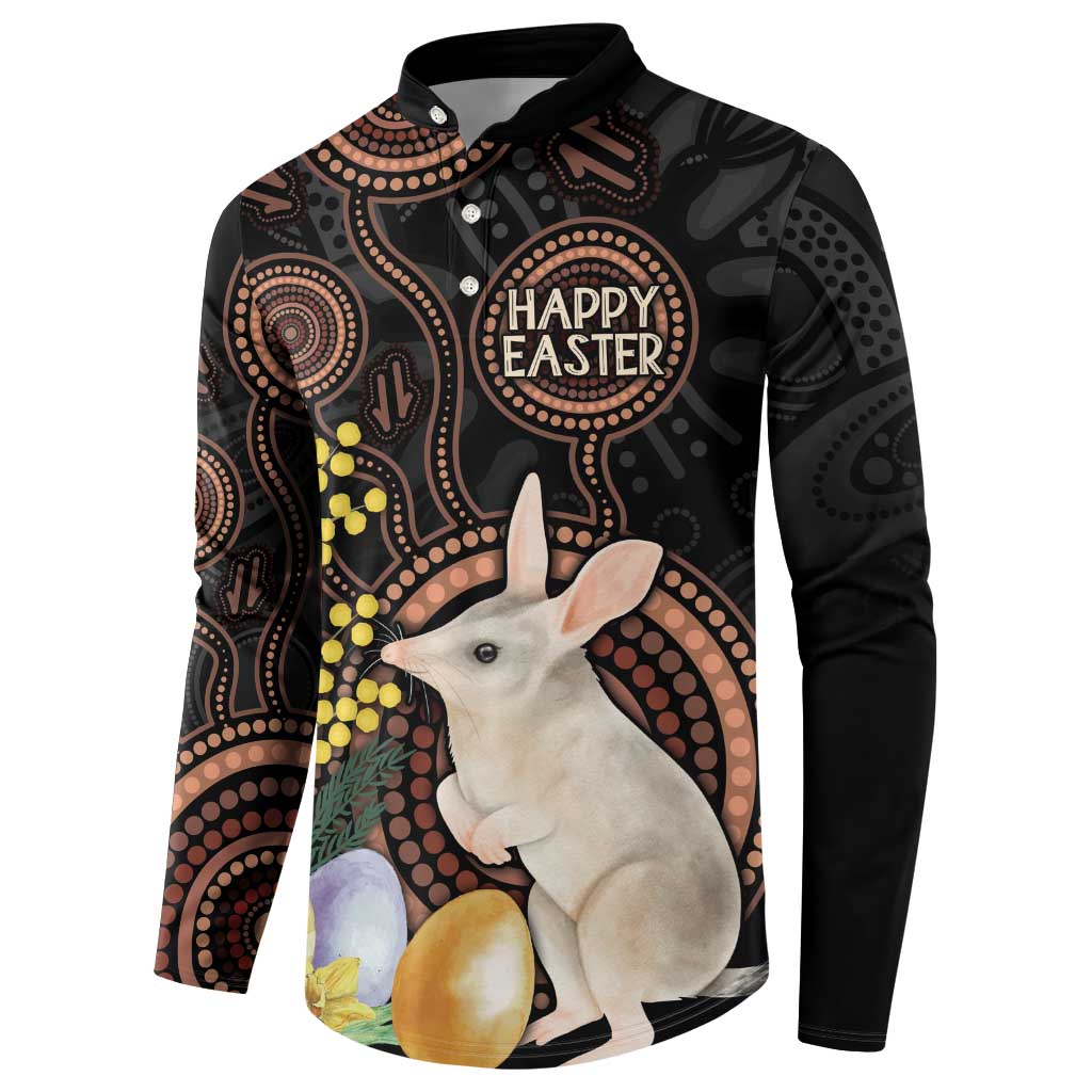 Australia Easter Indigenous Personalized Button Sweatshirt Cute Easter Bilby