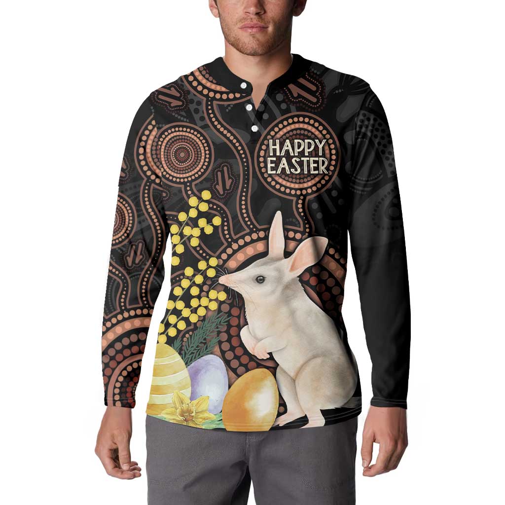 Australia Easter Indigenous Personalized Button Sweatshirt Cute Easter Bilby
