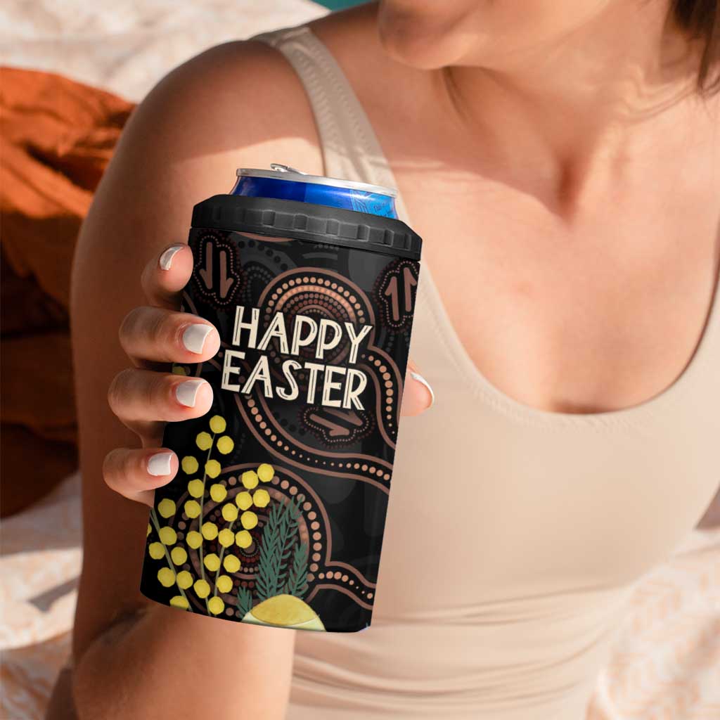 Australia Easter Indigenous Personalized 4 in 1 Can Cooler Tumbler Cute Easter Bilby