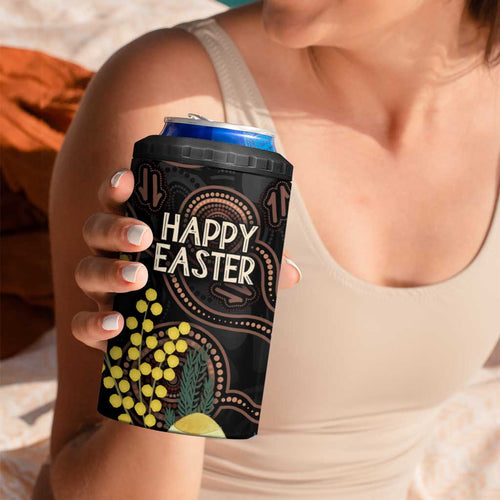 Australia Easter Indigenous Personalized 4 in 1 Can Cooler Tumbler Cute Easter Bilby