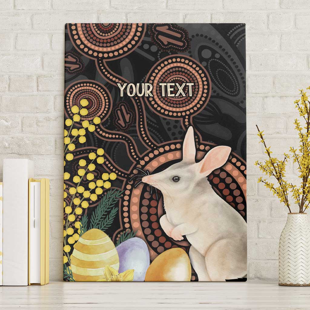 Australia Easter Indigenous Personalized Canvas Wall Art Cute Easter Bilby