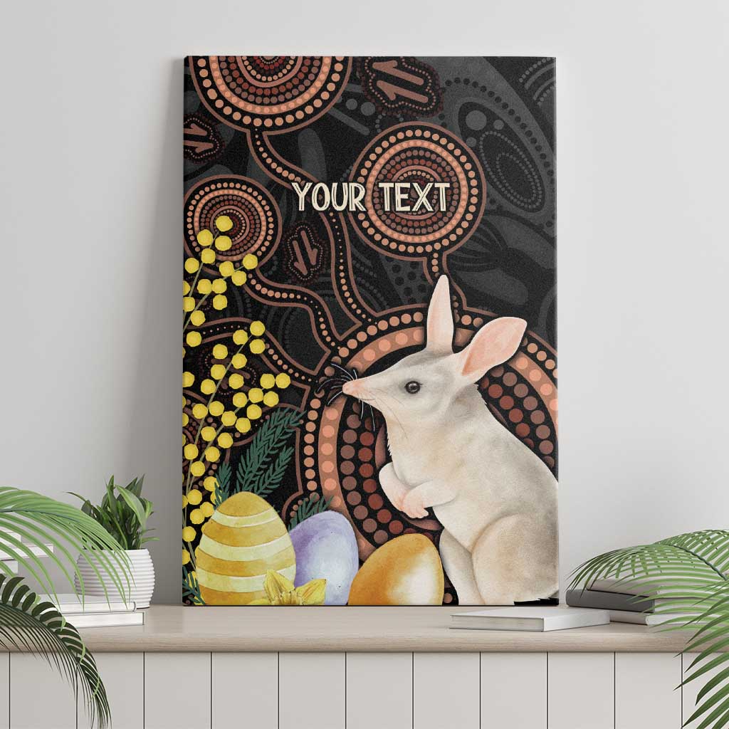 Australia Easter Indigenous Personalized Canvas Wall Art Cute Easter Bilby