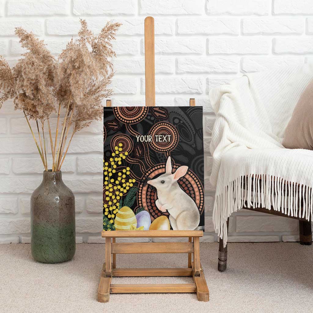 Australia Easter Indigenous Personalized Canvas Wall Art Cute Easter Bilby