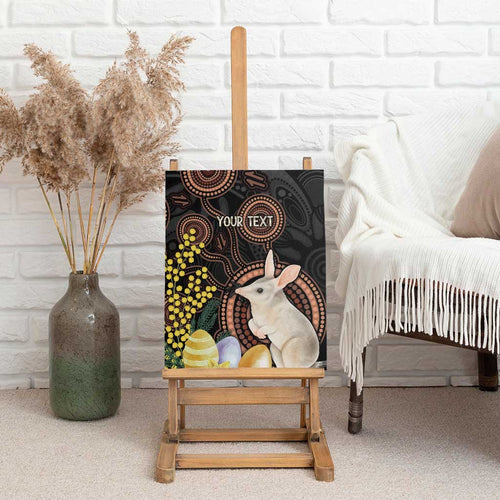 Australia Easter Indigenous Personalized Canvas Wall Art Cute Easter Bilby