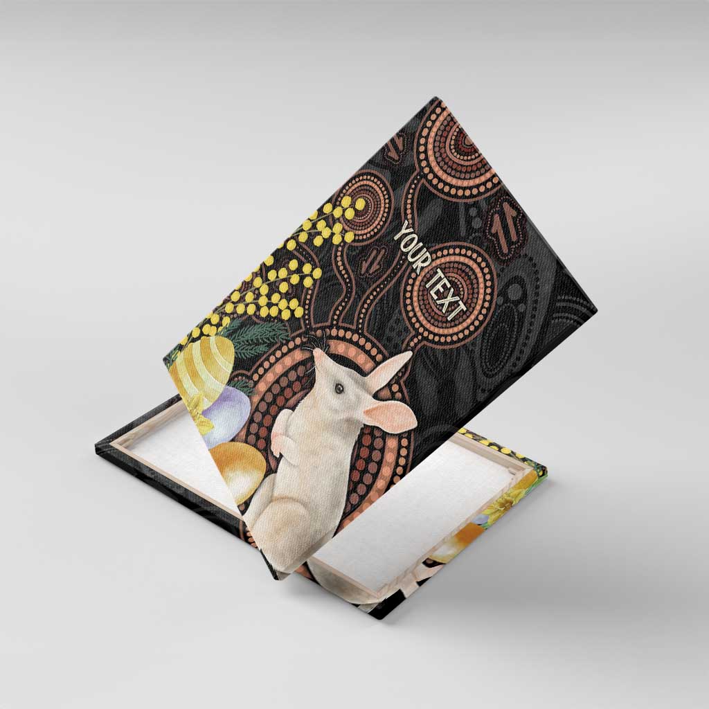 Australia Easter Indigenous Personalized Canvas Wall Art Cute Easter Bilby