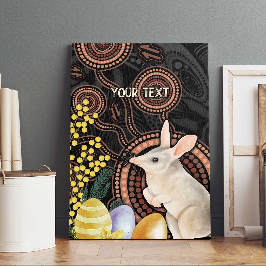 Australia Easter Indigenous Personalized Canvas Wall Art Cute Easter Bilby