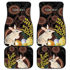 Australia Easter Indigenous Personalized Car Mats Cute Easter Bilby
