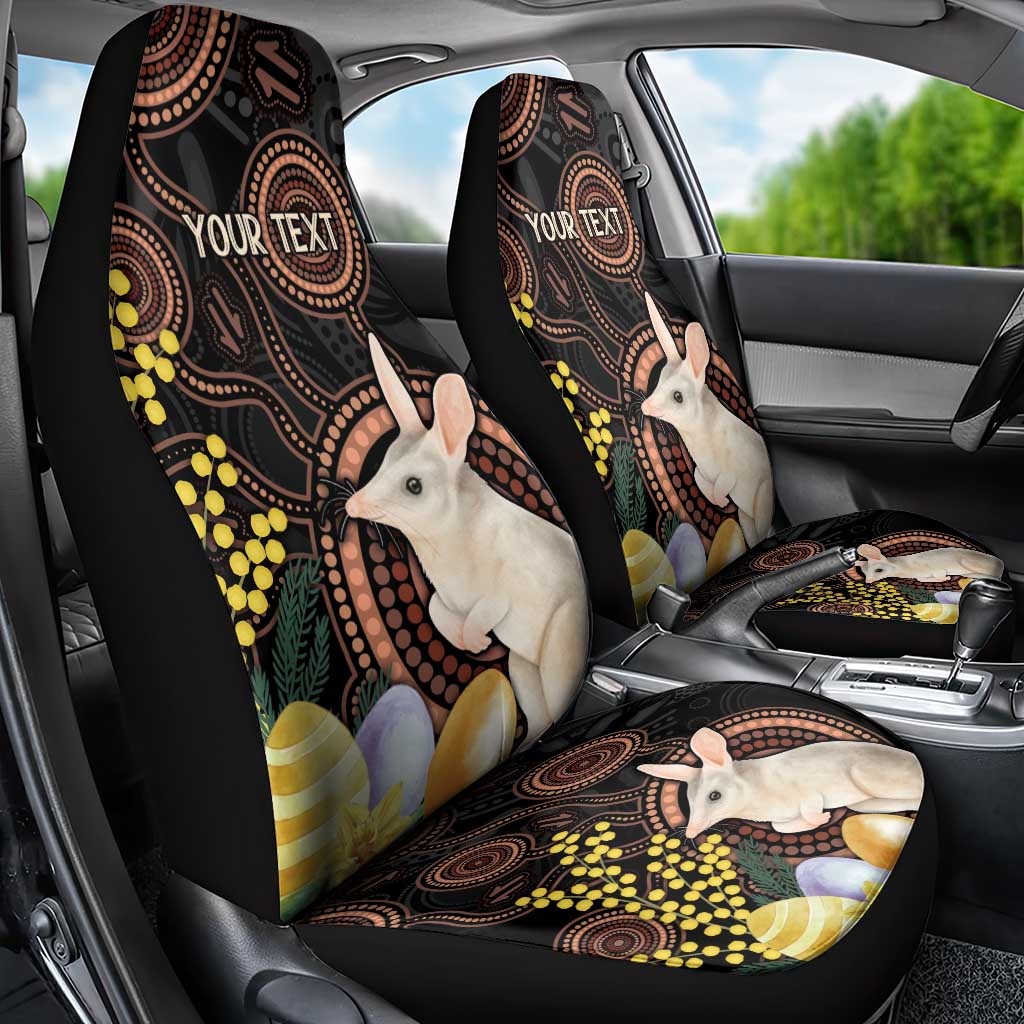 Australia Easter Indigenous Personalized Car Seat Cover Cute Easter Bilby