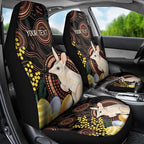Australia Easter Indigenous Personalized Car Seat Cover Cute Easter Bilby
