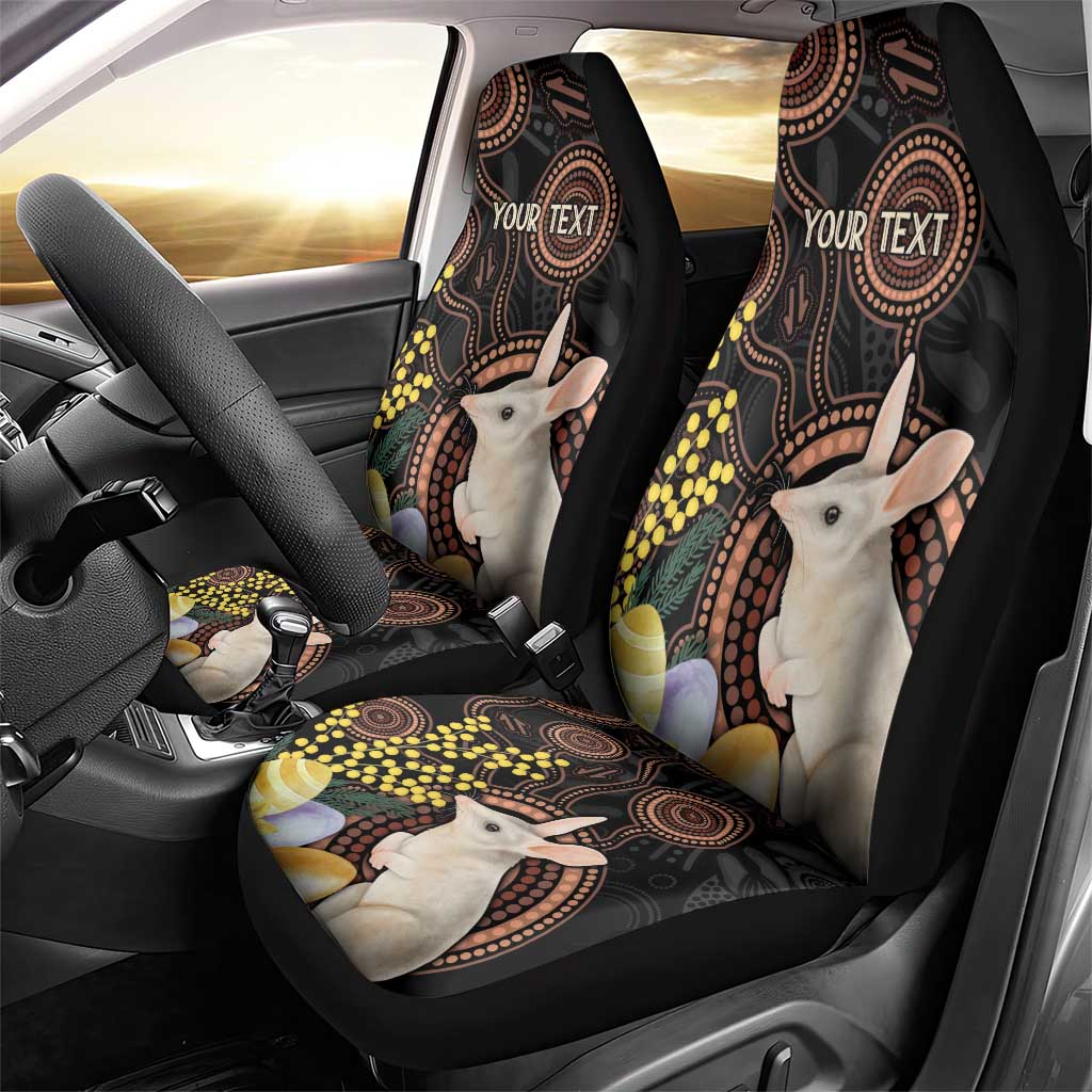 Australia Easter Indigenous Personalized Car Seat Cover Cute Easter Bilby