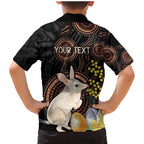 Australia Easter Indigenous Personalized Family Matching Mermaid Dress and Hawaiian Shirt Cute Easter Bilby