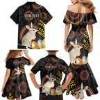 Australia Easter Indigenous Personalized Family Matching Mermaid Dress and Hawaiian Shirt Cute Easter Bilby