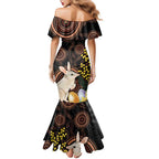Australia Easter Indigenous Personalized Family Matching Mermaid Dress and Hawaiian Shirt Cute Easter Bilby