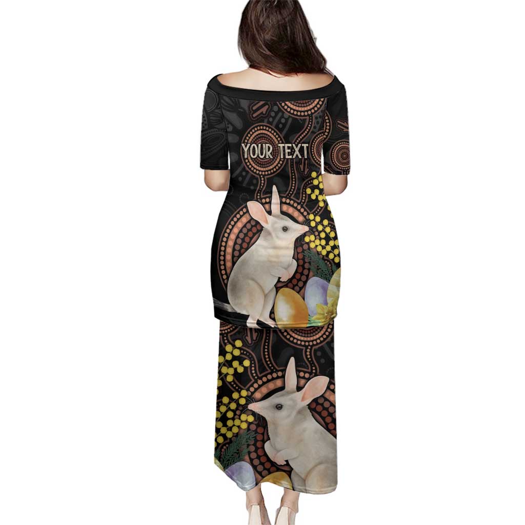 Australia Easter Indigenous Personalized Family Matching Puletasi and Hawaiian Shirt Cute Easter Bilby
