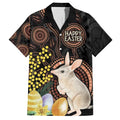 Australia Easter Indigenous Personalized Family Matching Short Sleeve Bodycon Dress and Hawaiian Shirt Cute Easter Bilby