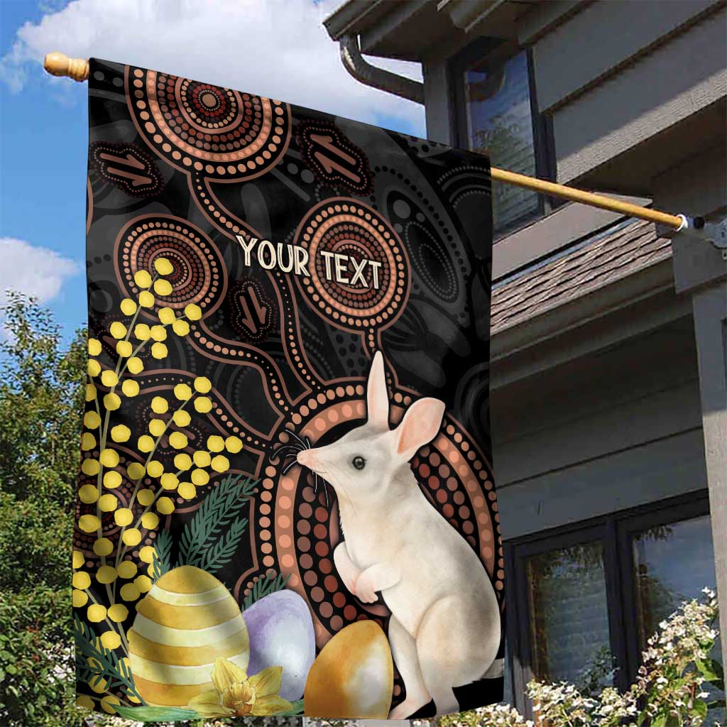Australia Easter Indigenous Personalized Garden Flag Cute Easter Bilby