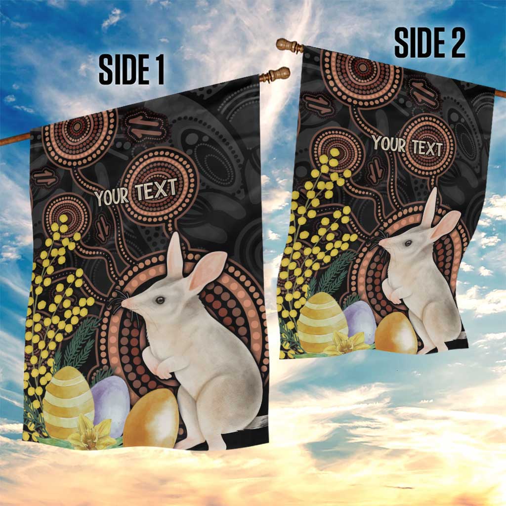 Australia Easter Indigenous Personalized Garden Flag Cute Easter Bilby