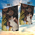 Australia Easter Indigenous Personalized Garden Flag Cute Easter Bilby