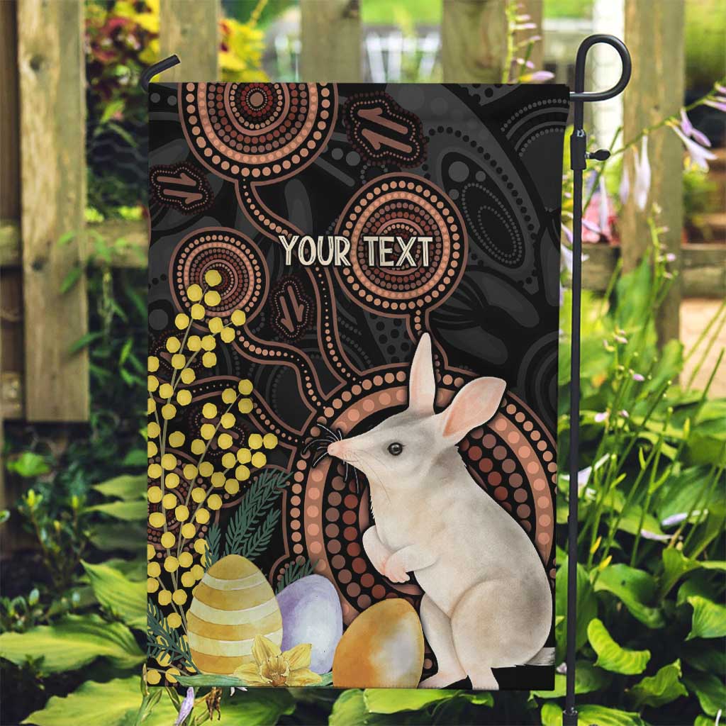 Australia Easter Indigenous Personalized Garden Flag Cute Easter Bilby