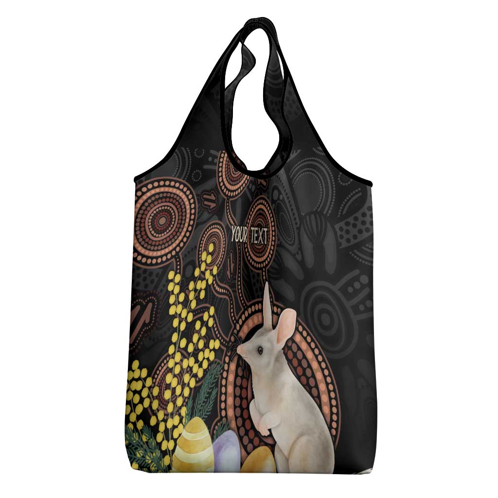 Australia Easter Indigenous Personalized Grocery Bag Cute Easter Bilby